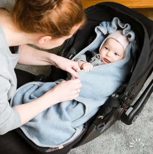 Footmuff for car seat gray, Popolini (LNHK)