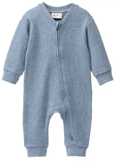 Pyjama avec zipp 62/68 gris, PWO (LNHK)