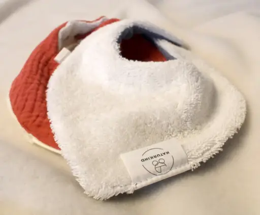 Bavoirs en mousseline biologique - lot de 2, Naturkind