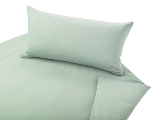 [CSB3-G017-I196] Satin CLassic bed linen Celadon 200x220+2x 80x80, Cotonea