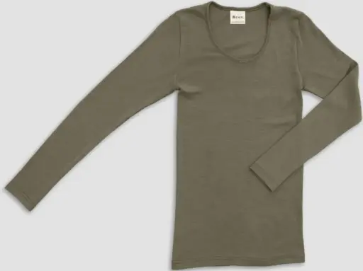 Chemise à manches longues femme laine/soie, Engel