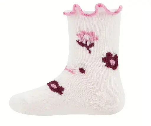 [Art.Nr.205441/19-22] Chaussettes bébé à motif "petites fleurs", Ewers