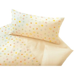 Satin Children's Bed Linen "Scribble Circles" Cotonea