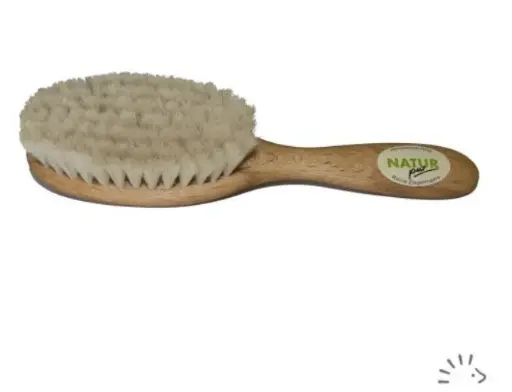 [Art.Nr.0401-00-0000-282-0] Natürliche Babybürste Ziegenhaar, Popolini