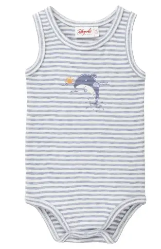 Sleeveless bodysuit "blue/whale", PWO
