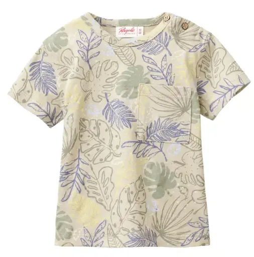 T-Shirt bébé à manches courtes "feuilles", PWO