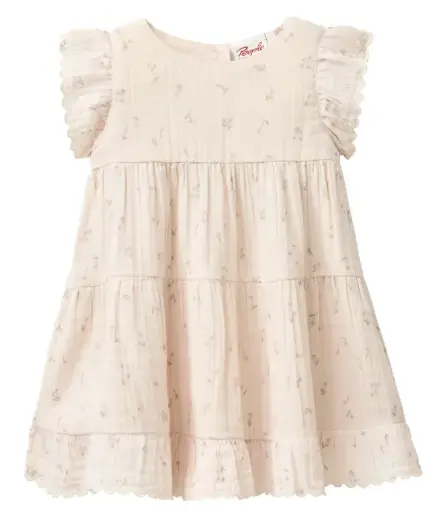 Robe bébé en mousseline "Fleurs", PWO