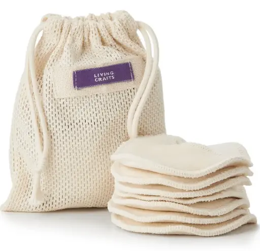 [Art.Nr.934001] Makeup remover pads, set of 7 ,Living Crafts