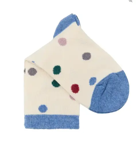 Chaussettes en coton pour enfants « Points », Leela 