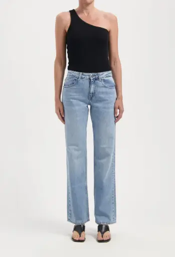 Carry Mid Straight Jeans, MUD 