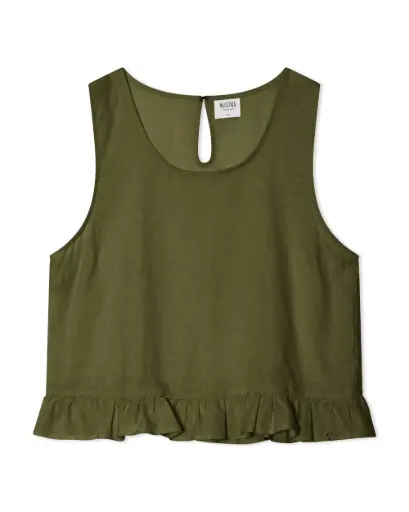 Gathered Linen Top, Matona 