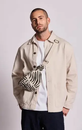 [Art.Nr.Olivia-zebre-beige] Sac banane "Olivia", Hindbag