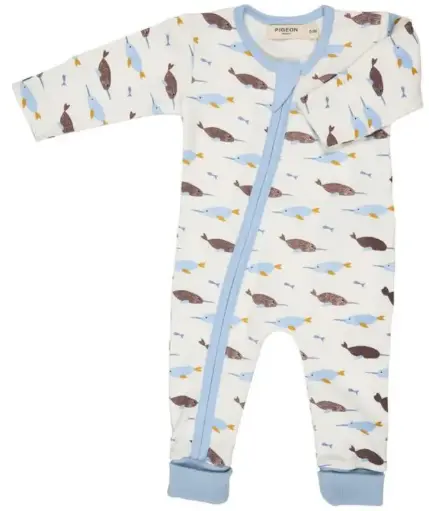 Pyjama à fermeture éclair, Pigeon
