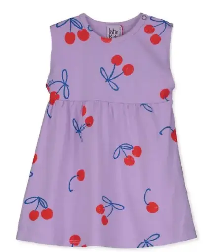 Sleeveless baby dress "Cherries", Lötiekids