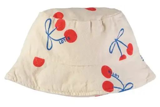 Twill Fisher Sun Hat "Cherries", LötieKids