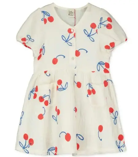 Robe tissée à blouse "Cherries", Lötiekids