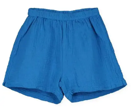 Gewebtes Leinen-Bermuda "Cherries Embroidery", LötieKids