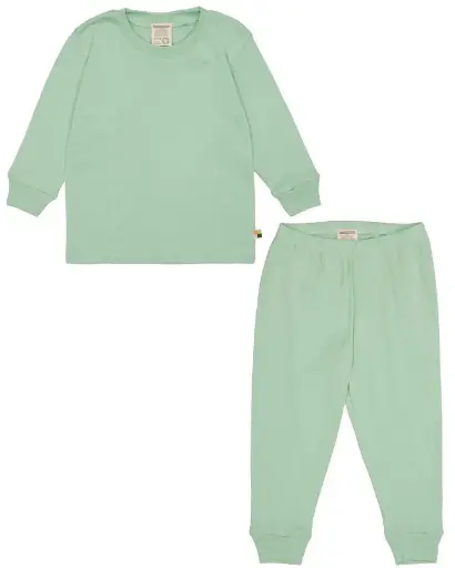 [Art.Nr.2103-pistaccio-110/116] Pyjama Uni "Pistaccio", Loud+Proud