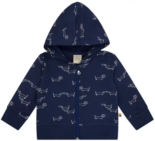 Sweatjacke mit Kapuze "Ultramarine", Loud + Proud 