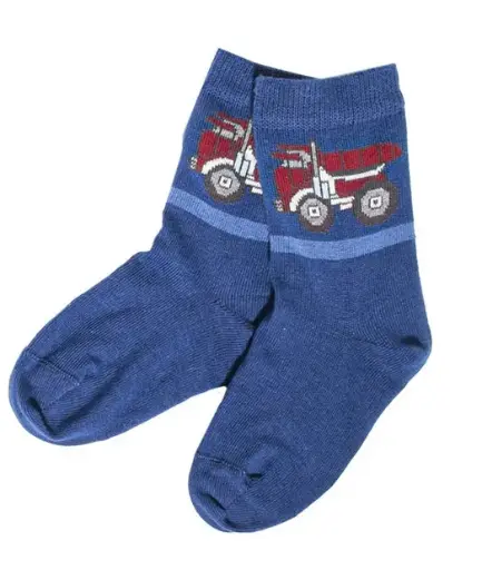 [Art.Nr.13111-1-2-19/22-LKW] Chaussettes bébé "Camion" en coton, Grödo