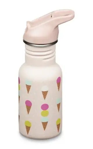 [Art. Nr.  1011206] Gourde Kid Classic (355 ml) avec bouchon anti-fuites, Ice Cream, Klean Kanteen 
