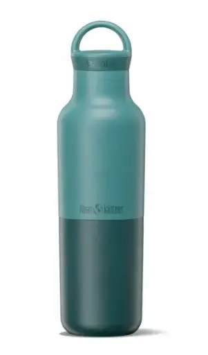 [Art. Nr.  1011492] Bouteille isotherme en acier inoxydable Rise Classic 592 ml avec bouchon Arch Loop « Brittany Blue », Klean Kanteen 