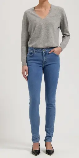 [Art.Nr.WB0076S010M020-W28-L32] Jeans Skyler Mid Skinny, MUD