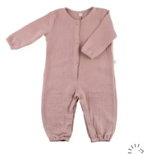 Baby Musselin Overall rosa 50/56, Popolini  (LNSH)