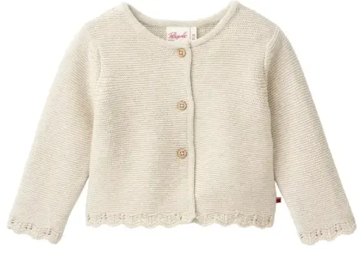 Strickjacke beige 74/80, PWO (LNSH)