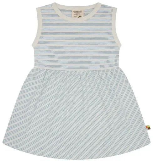 [Art.Nr.6090-air-86/92] Baby Striped dress with linen, Loud+Proud