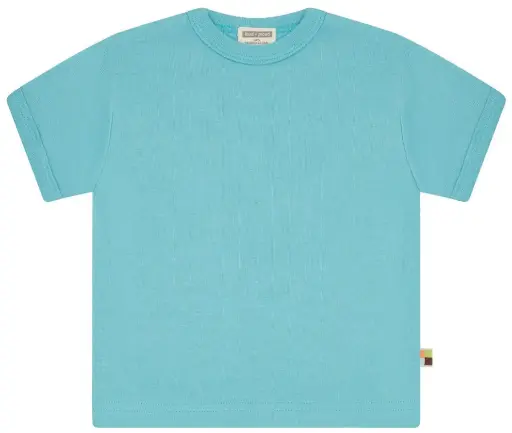 [Art.Nr.1209-cya-110/116] Short-sleeved t-shirt Uni "Cyan", Loud + Proud