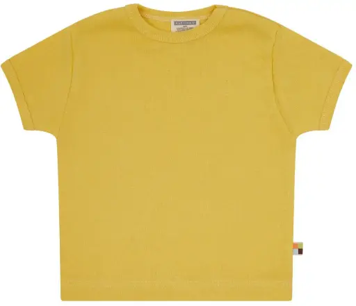 [Art.Nr.1190-gol-86/92] T-shirt bébé manches courtes uni "Gold", Loud + Proud