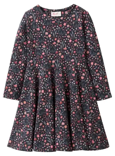 Robe à manches longues "Fleurs", PWO