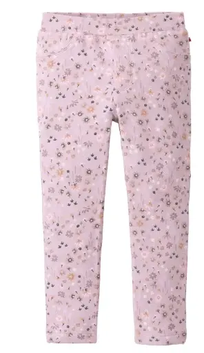 Treggings "Mille Fleurs violet", PWO
