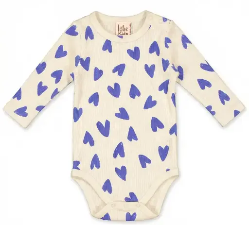 Baby long-sleeved bodysuit "Hearts", LötieKids