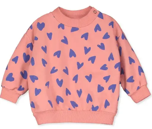 Baby Sweatshirt "Cœurs", LötieKids