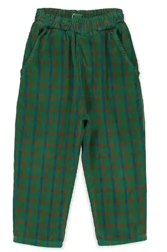 Cordhosen mit weitem Schnitt "Kariert", Lötiekids