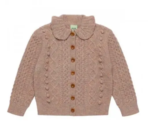 Strickjacke "Aran" aus Lammwolle, FUB