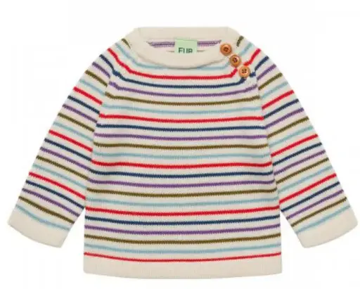 Striped baby sweater, FUB