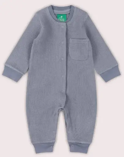 [Art.Nr.A26-114-BLU-18M] Baby waffle pajamas, LGR