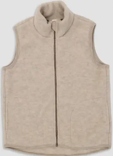 Wool fleece women's vest, Engel
