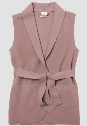[Art.Nr,594462-050E-38/40-rose] Women's boiled wool wrap vest, Engel