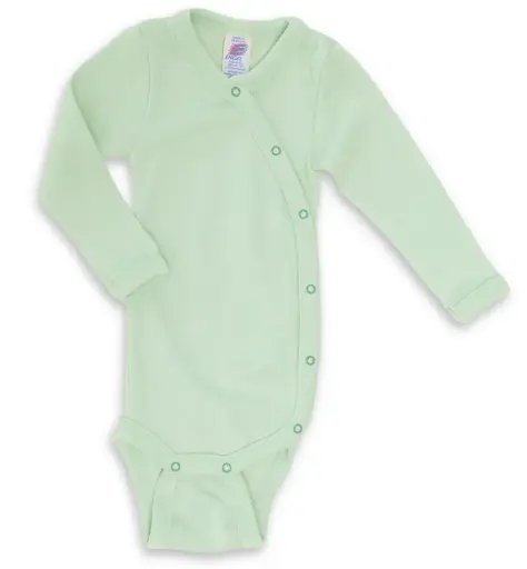 [Art.Nr.709510-40E-62/68-pastel mint] Body long sleeve Wool & Silk,  Engel