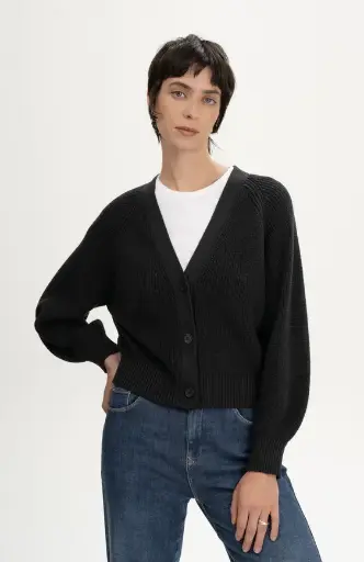 Rippstrick Cardigan Style "BHUMA", Mela