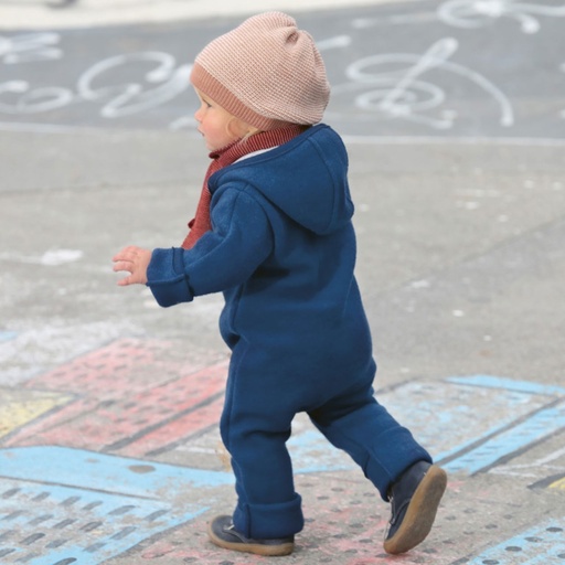 Combinaison en laine bouillie avec zip pour enfants, Disana