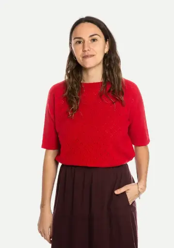 T-shirt à broderie ajourée, Matona