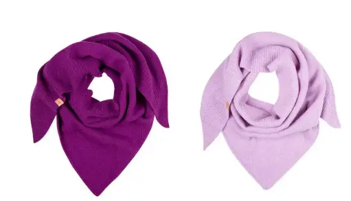 Cashmere triangular scarf, Pure Pure