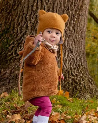 [Art.Nr.261-379-230/46-caramel] Bonnet en laine polaire "Bea Caramel", PICKAPOOH