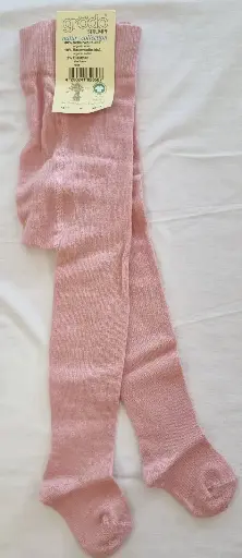 [Art.Nr.74111-01-68-74-rose] Wool baby uni tights "Pink", Grödo