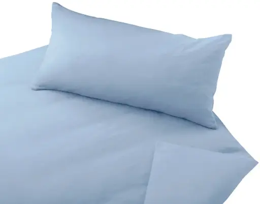 [Art.Nr.CBB3-G017-I195] Bio Edel-Biber-Bettwäsche Classic "Perlblau" 200x220+2x 80x80, Cotonea 